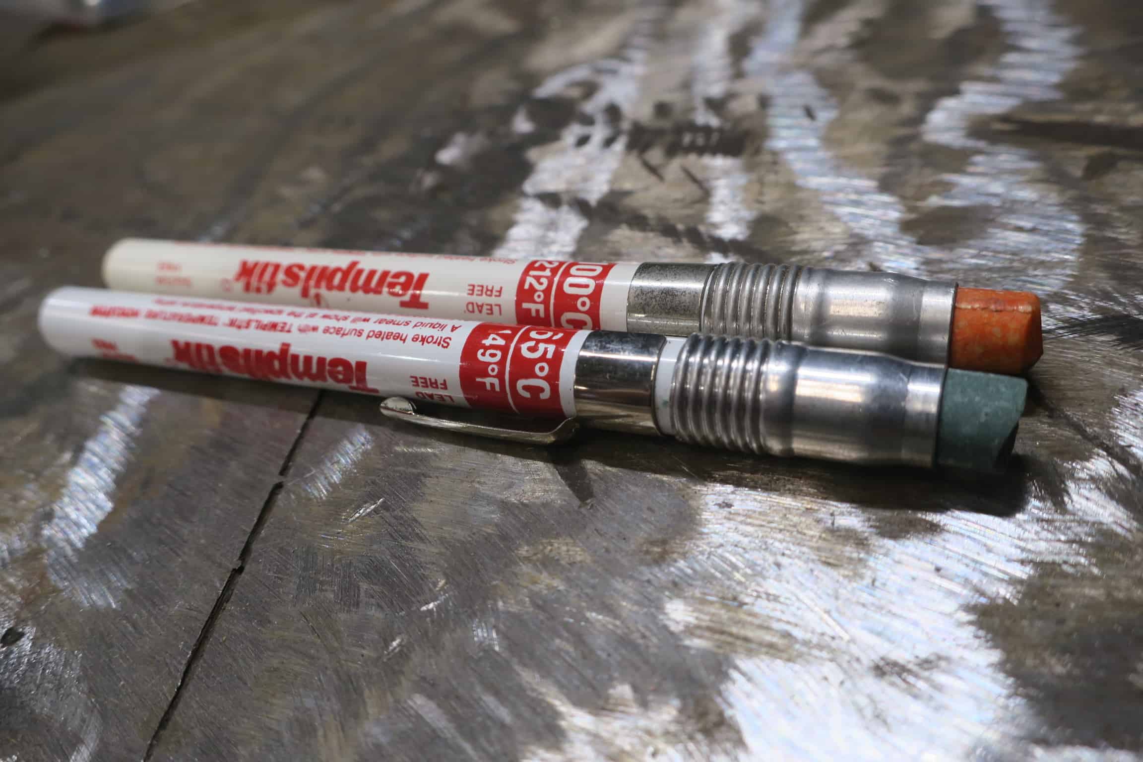 two thermal crayons