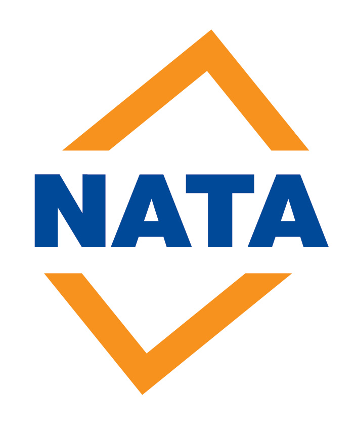 A logo of NATA Accredited for technical competence