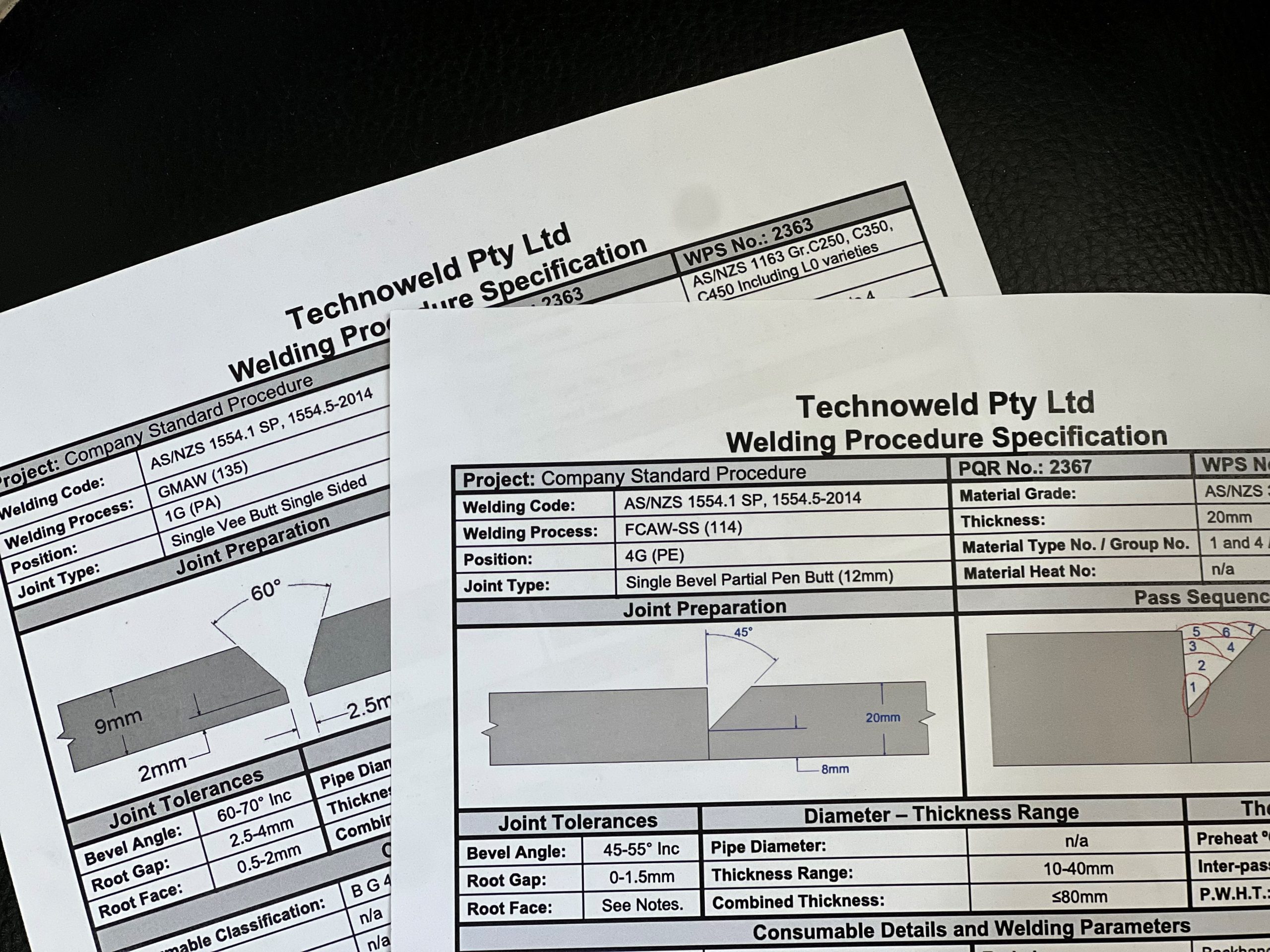 welding procedure specification - WPS